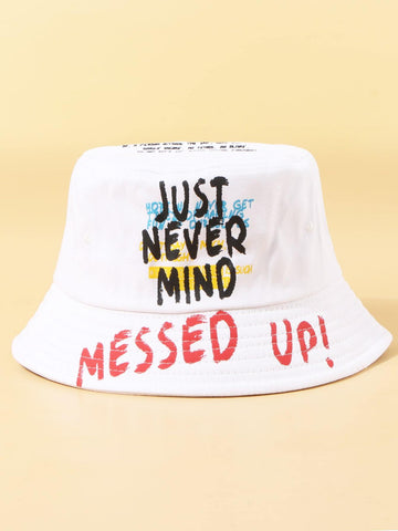 Women Letter Graphic Bucket Hat