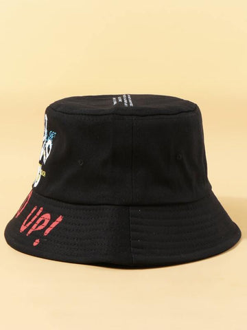 Women Letter Graphic Bucket Hat