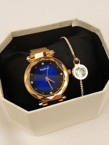 Women Quartz Watch With Bracelets Set