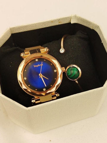 Women Quartz Watch With Bracelets Set