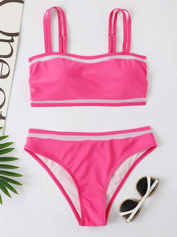 Sling Mesh Bikini Two-Piece Swimsuit