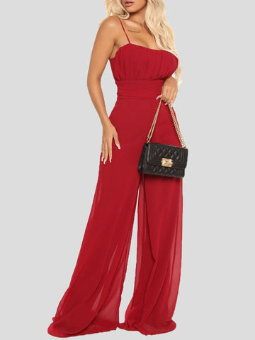 Sling Bare Back Wide-Leg Jumpsuit