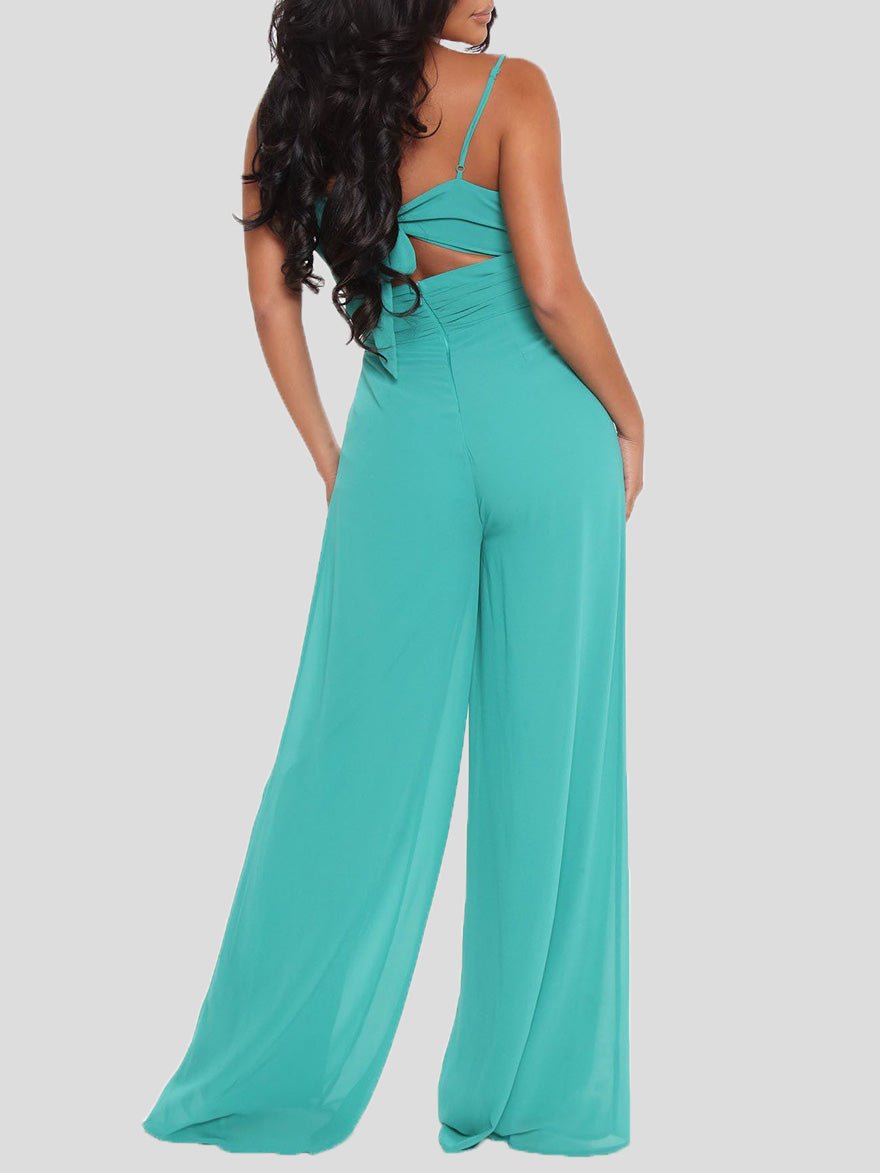 Sling Bare Back Wide-Leg Jumpsuit