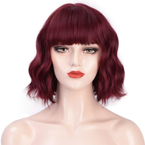 short curly water ripple wig