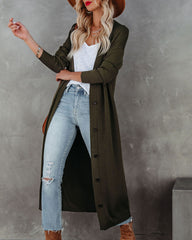 Zaire Button Down Knit Duster Cardigan